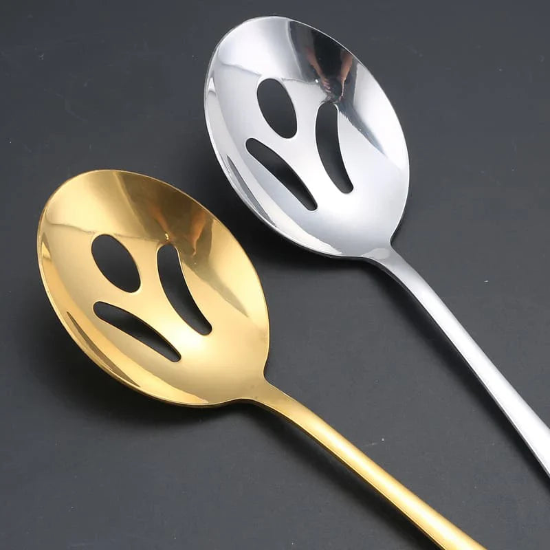 Kit Utensílios de Cozinha 6 Peças Inox Dourado - Electshop